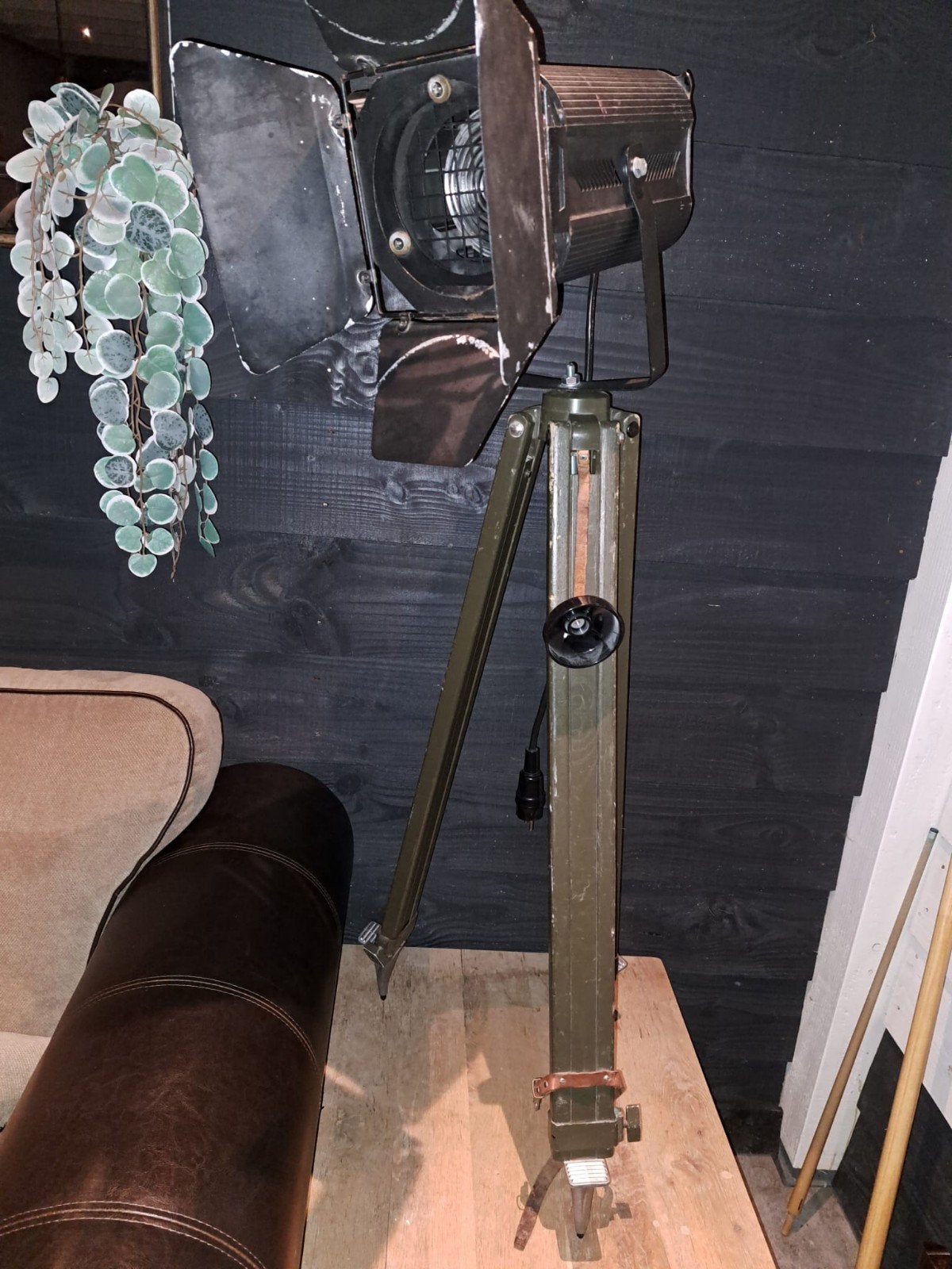 Vintage Studio Spotlamp op Statief - Industriële Stijl, Ophalen