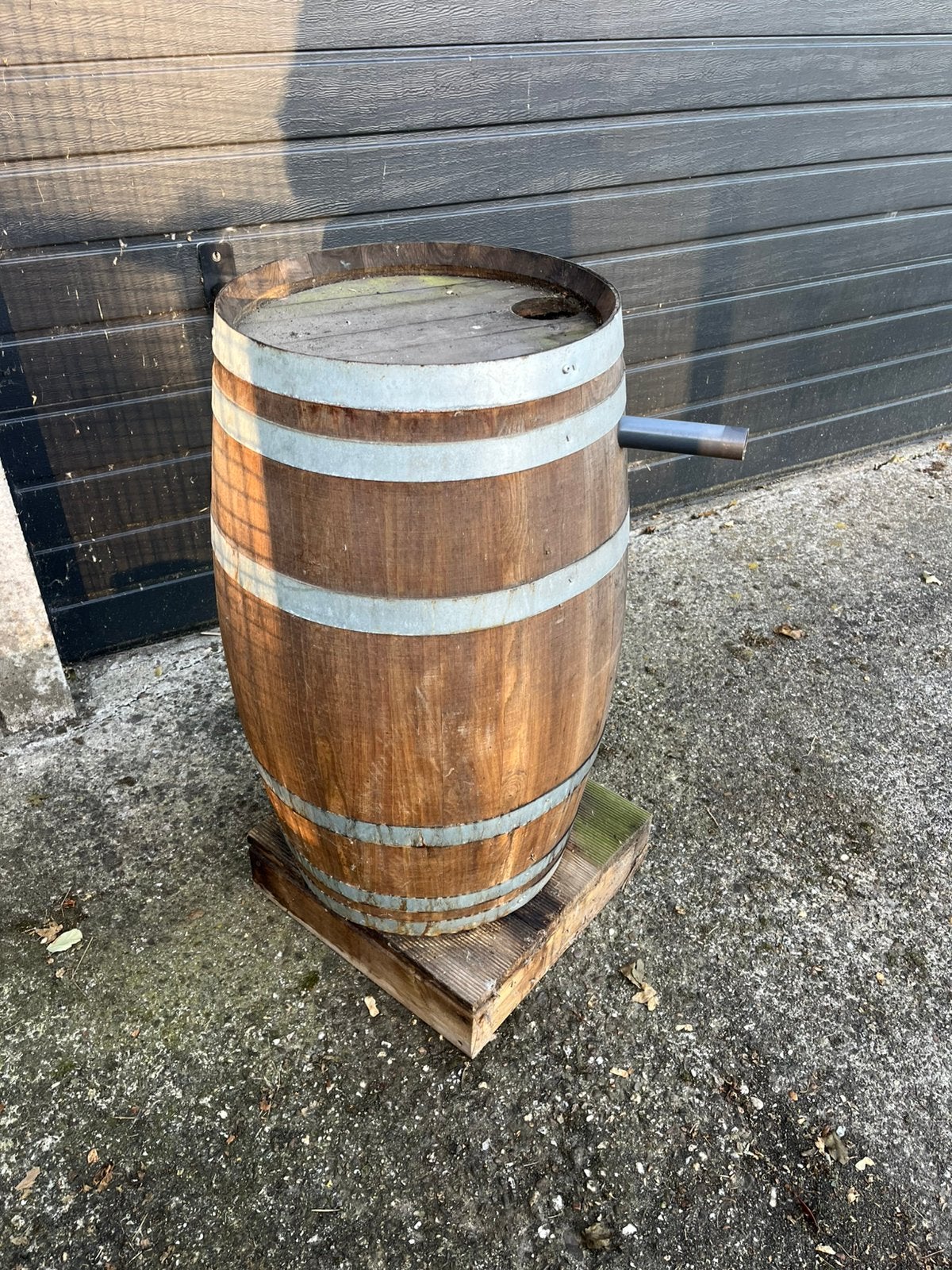 Houten regenton, 150 liter of meer, Ophalen, Zo goed als nieuw, Hout