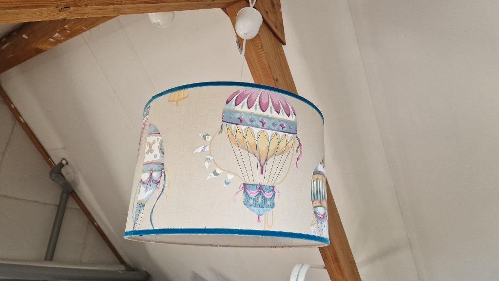 LAMPENKAP HANDGEMAAKT, Ophalen, Zo goed als nieuw, Rond, 25 tot 50 cm
