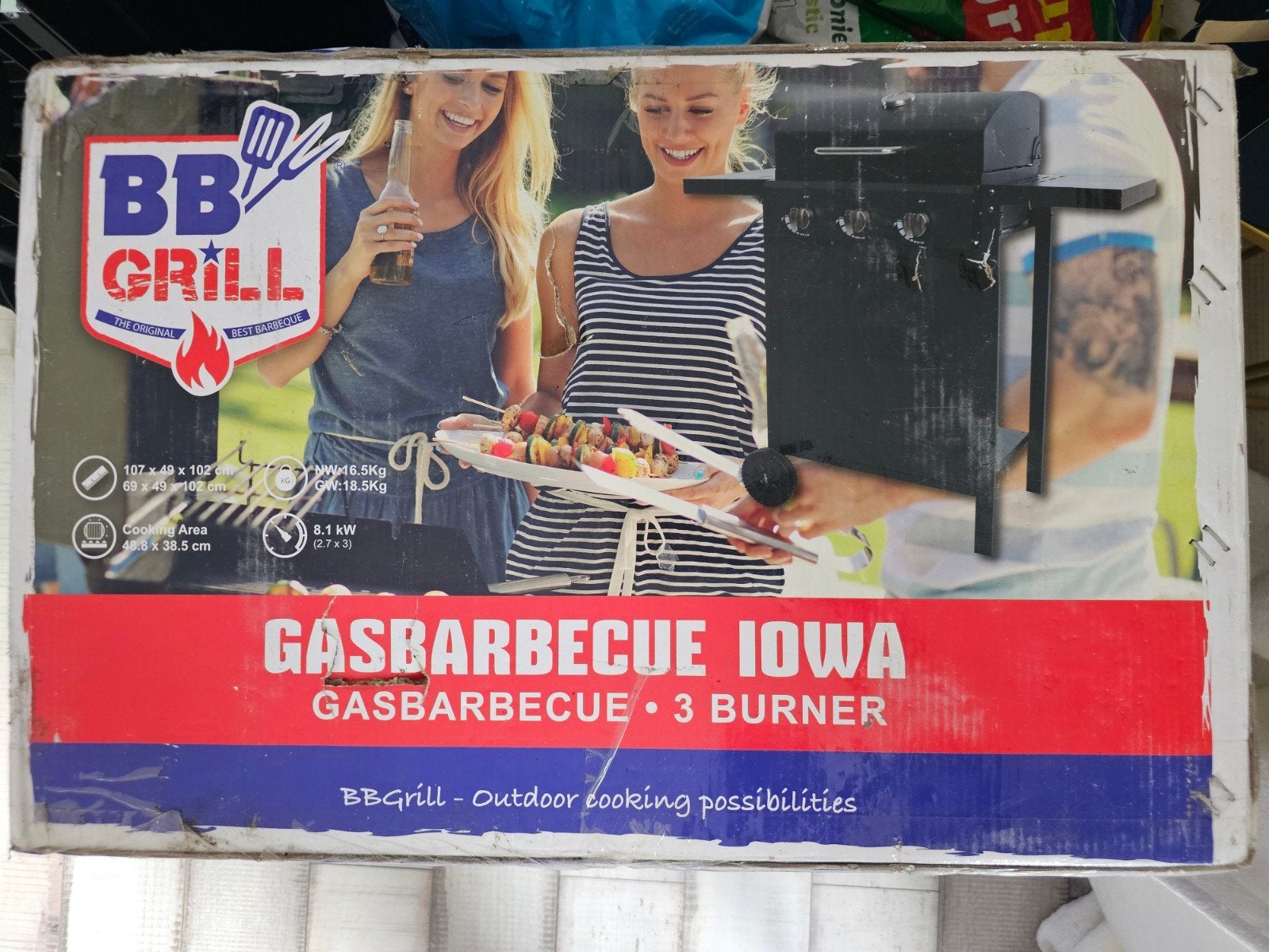 BBGrill Gasbarbecue Iowa - Nieuw in doos, Ophalen, Nieuw, BBGrill
