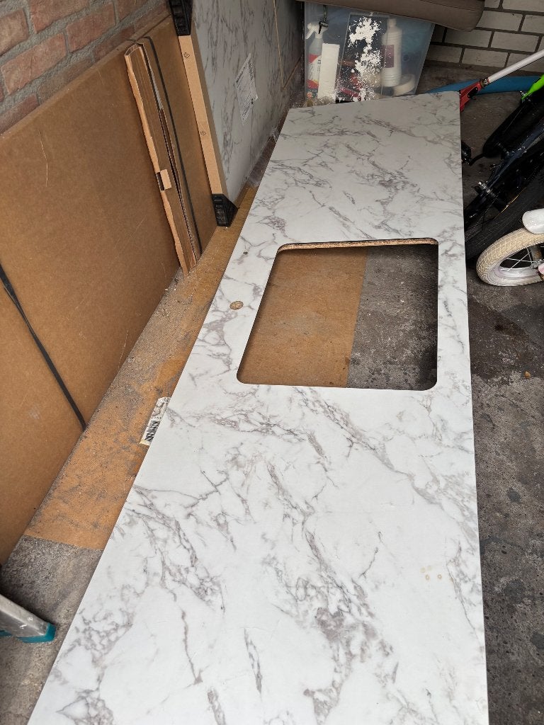 Keukenblad IKEA, Ophalen, Meerkleurig, Nieuw, 200 cm of meer