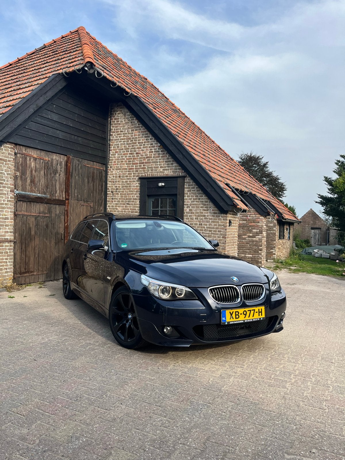 BMW 5-Serie 2.5 I 523 Touring AUT 2006 Blauw M pakket, Auto's, BMW, Automaat, Achterwielaandrijving, 1800 kg, 2497 cc