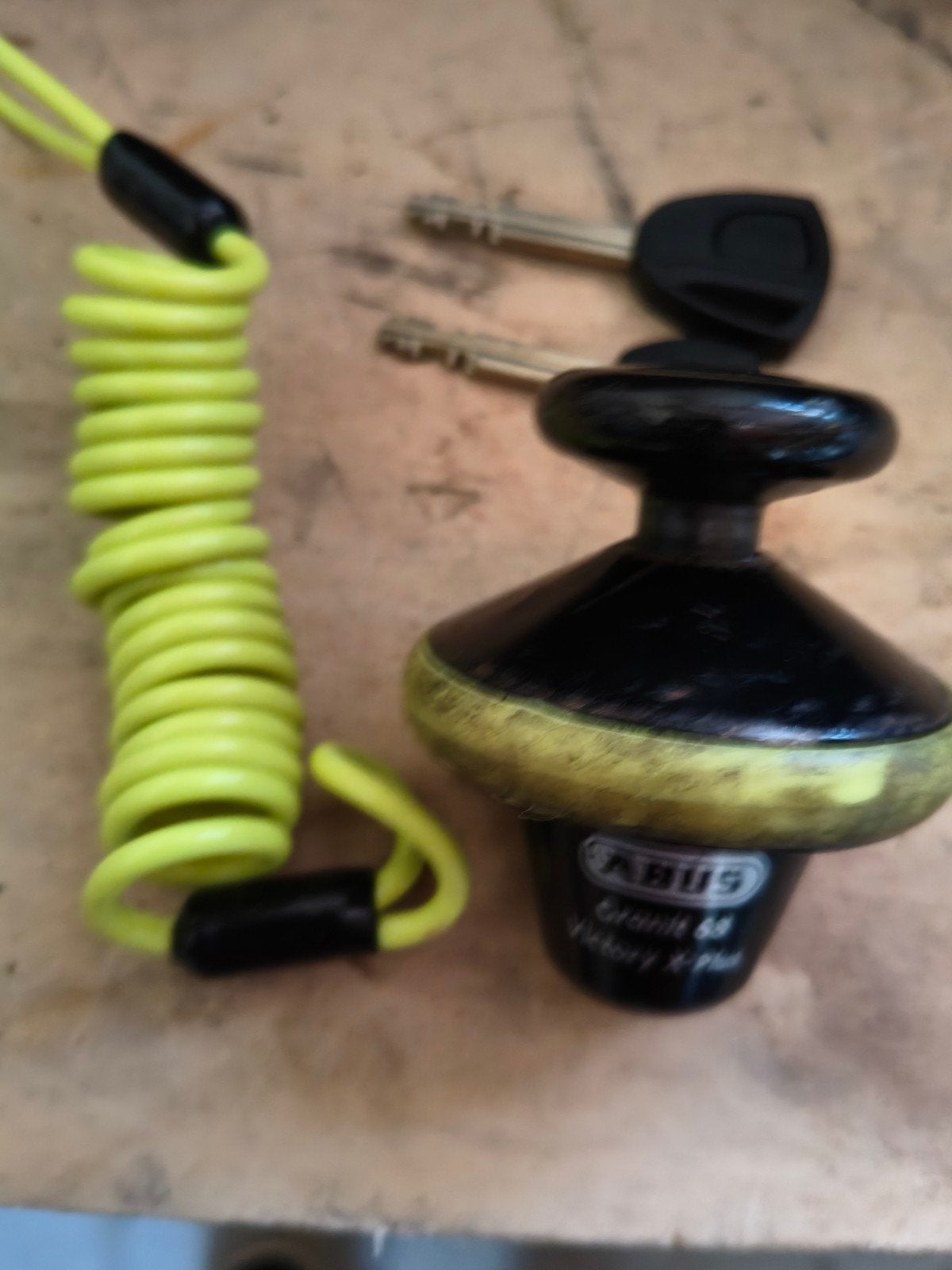 ABUS Granit Detecto X-Plus 8077 schijfremslot, Motoren, Ophalen, Gebruikt