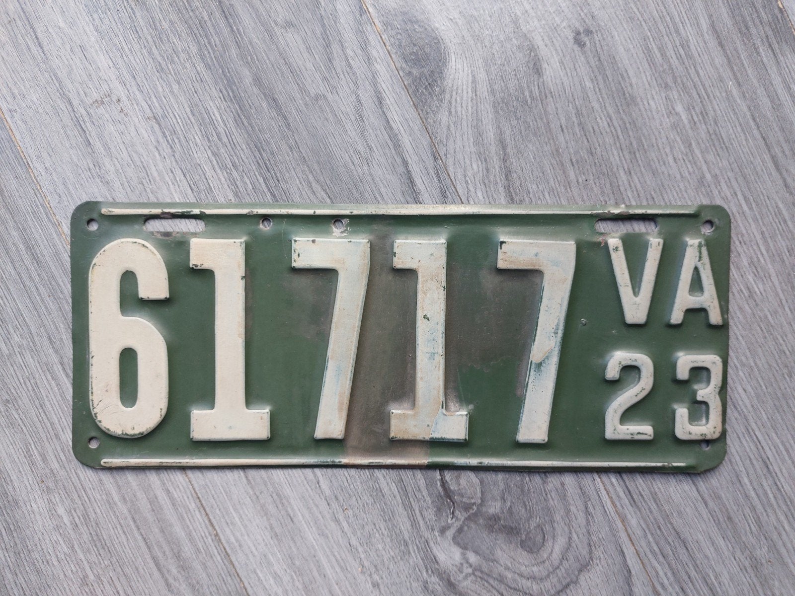 Kenteken 1923 Virginia USA Nummerplaat Nummerbord, Ophalen of Verzenden, Gebruikt, Auto's
