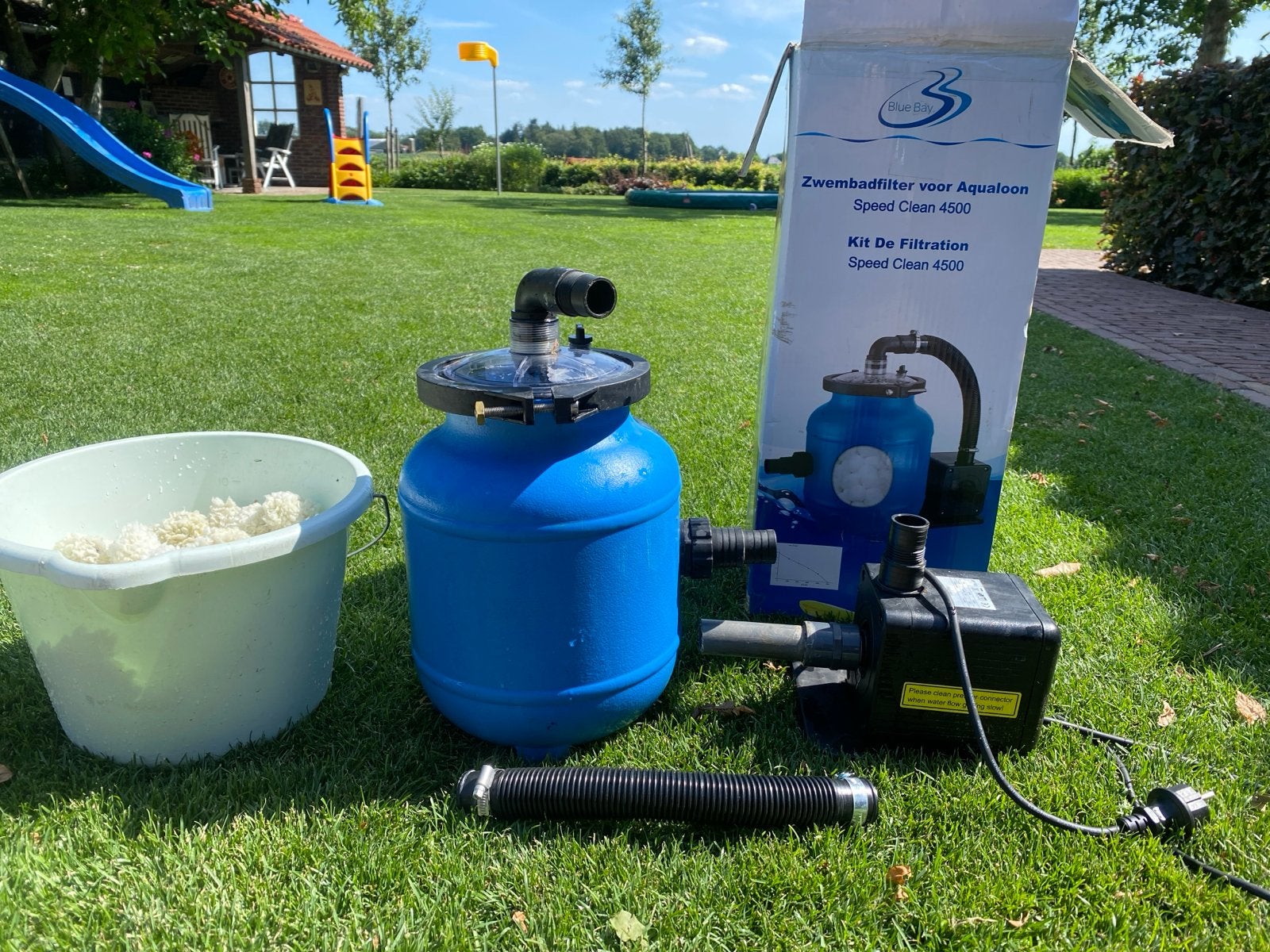 Blue Bay Zwembad filter Speed Clean 4500 voor filterballen, Ophalen, Zo goed als nieuw, Filter