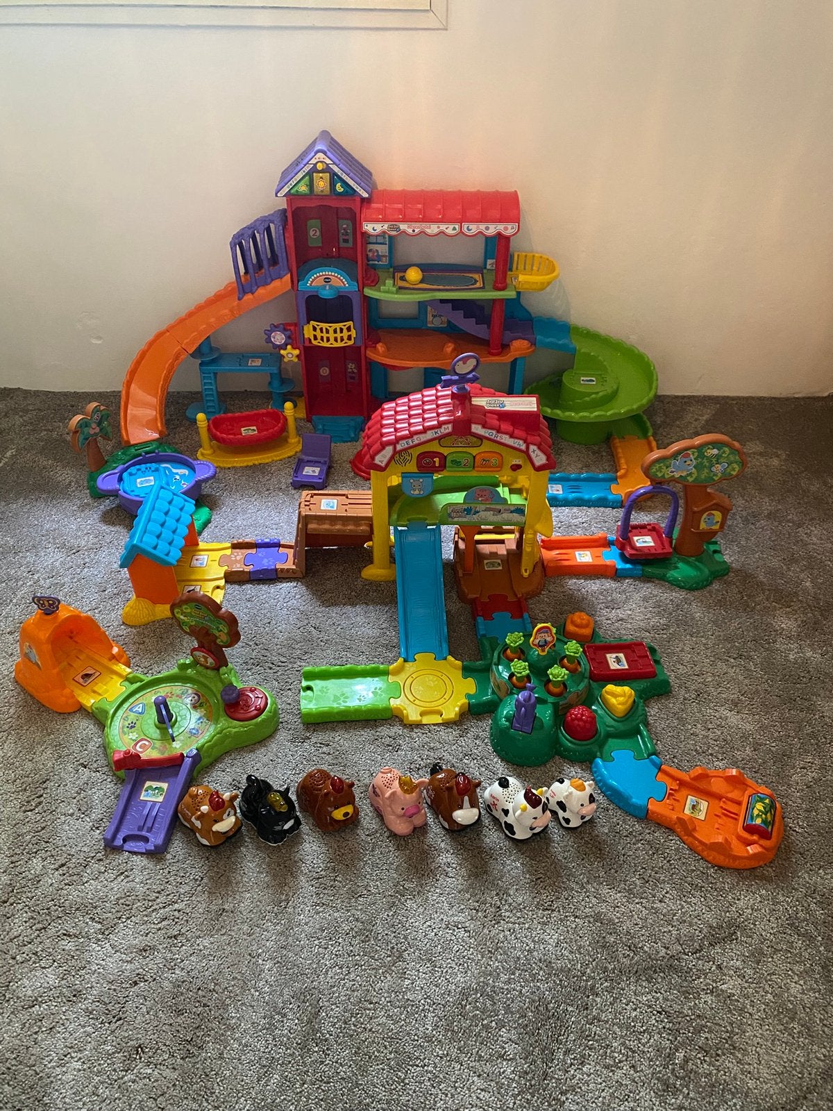 Grote set Vtech zoef zoef dieren, Ophalen, Gebruikt, 6 maanden tot 2 jaar