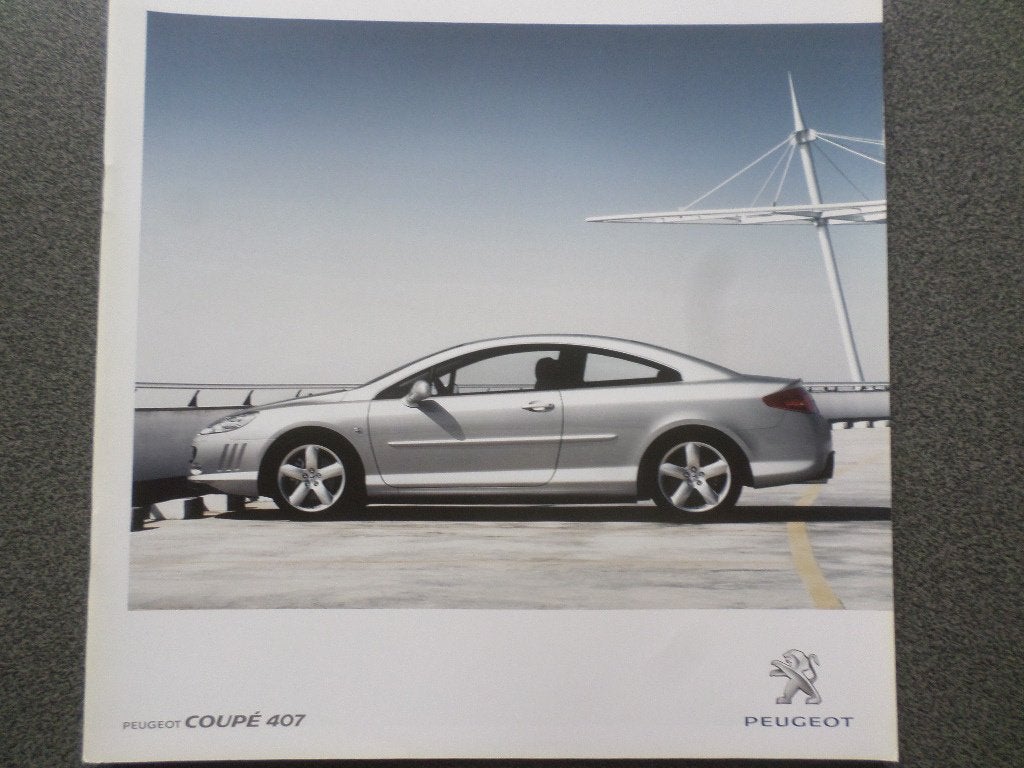 Peugeot 407 Coupe Brochure, Ophalen of Verzenden, Zo goed als nieuw, Peugeot