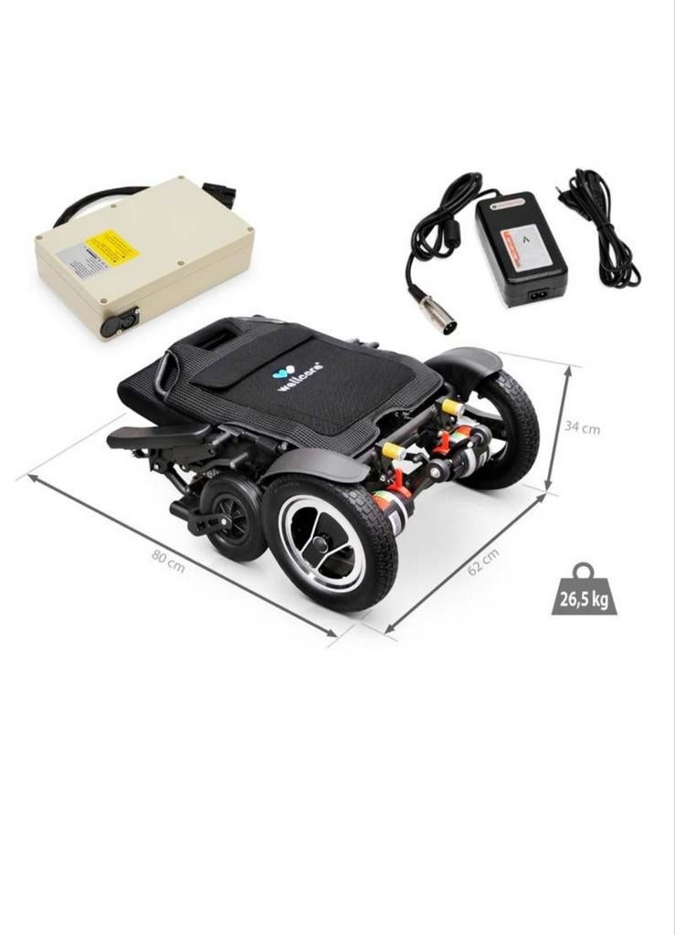Wellcore elektrische rolstoel

ZGAN. INKLAPBAAR / REIZEN, Diversen, Rolstoelen, Ophalen, Nieuw, Elektrische rolstoel