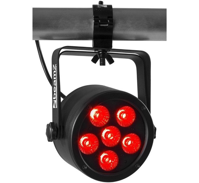 BeamZ Pro BAC300 compacte Alu Par 6x8W RGBW AANBIEDING OP=OP, Niet ingevuld, Geluidgestuurd, Niet ingevuld, Nieuw
