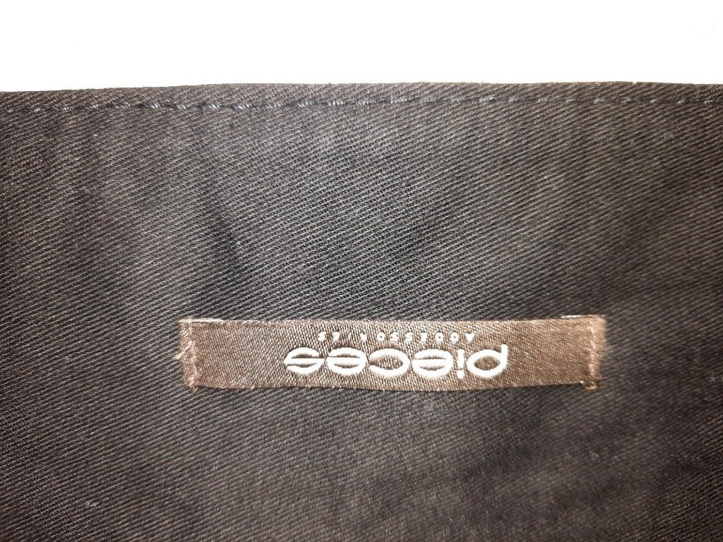 riem dames zwart leder merk PIECES sexy medium, 80 tot 90 cm, Verzenden, Zwart, Nieuw