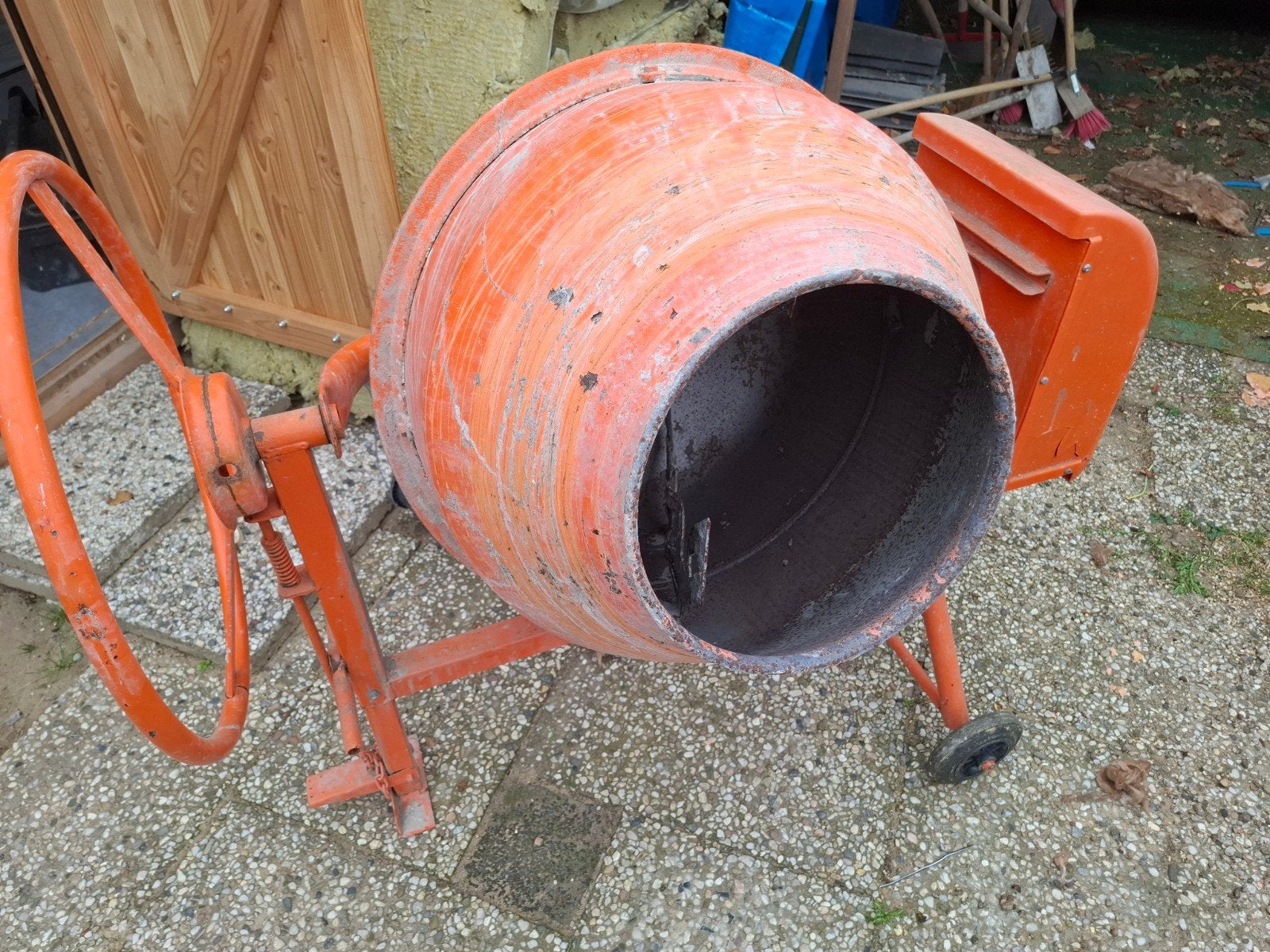 betonmolen, Ophalen, Gebruikt