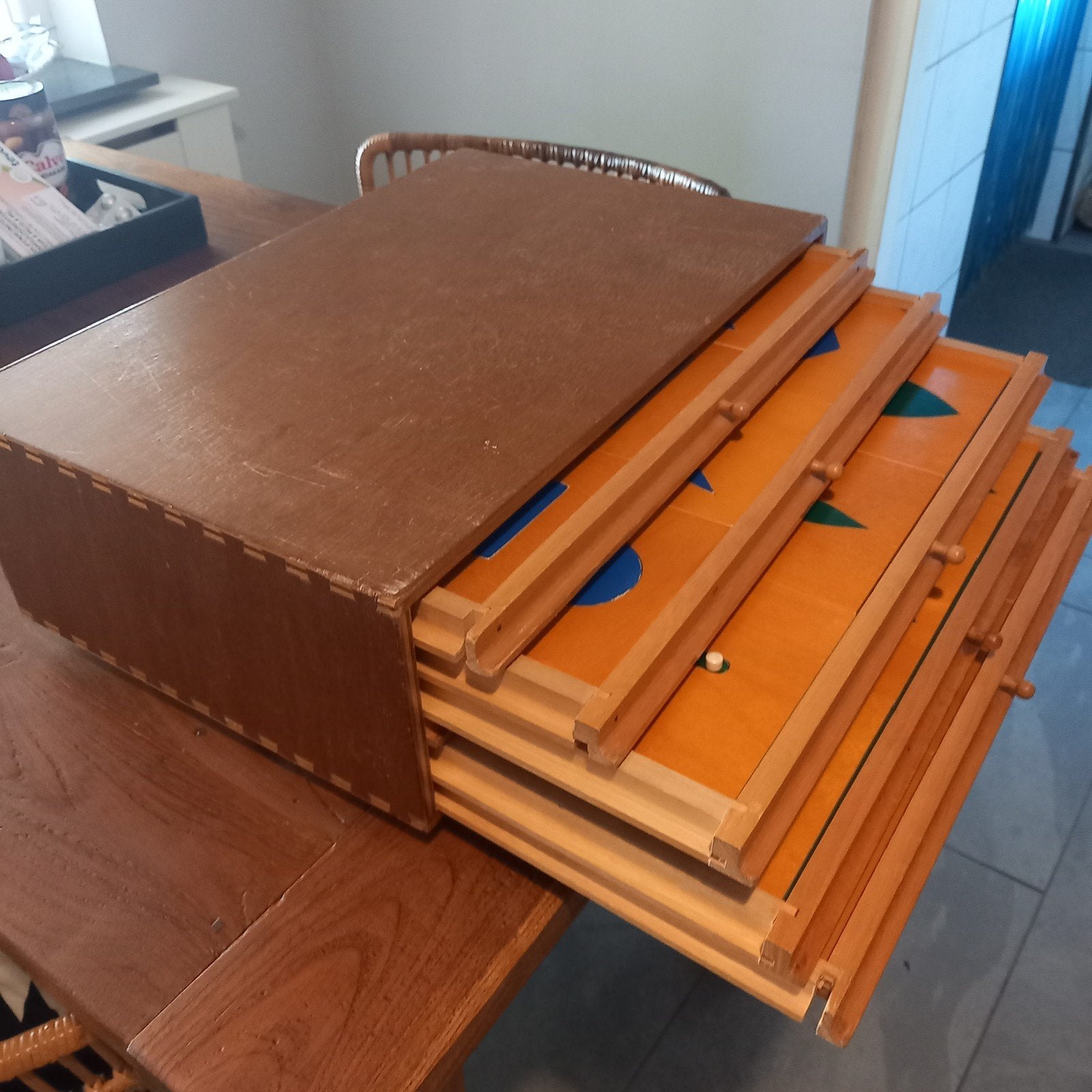 Originele Houten Montessori Geometrische Kast Zintuiglijk, Ophalen of Verzenden