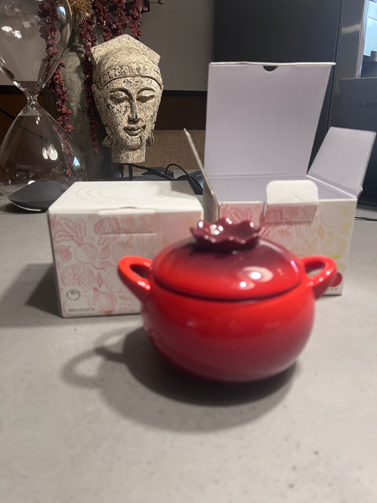 Le creuset berry nieuw, Ophalen of Verzenden, Zo goed als nieuw, Gietijzer
