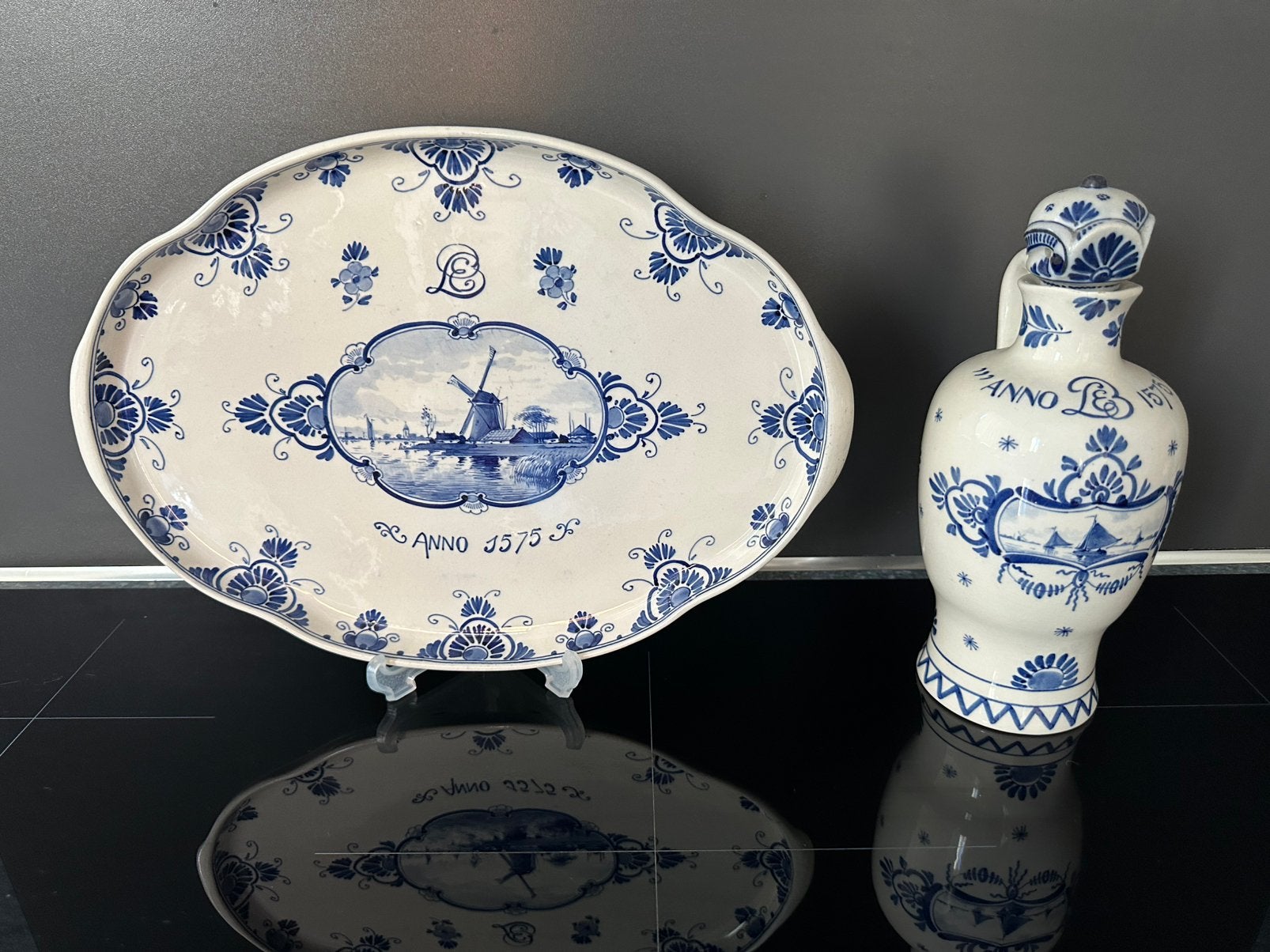 Antieke set De Porceleyne Fles / Bols (1904/1905) Puntgaaf!, Ophalen