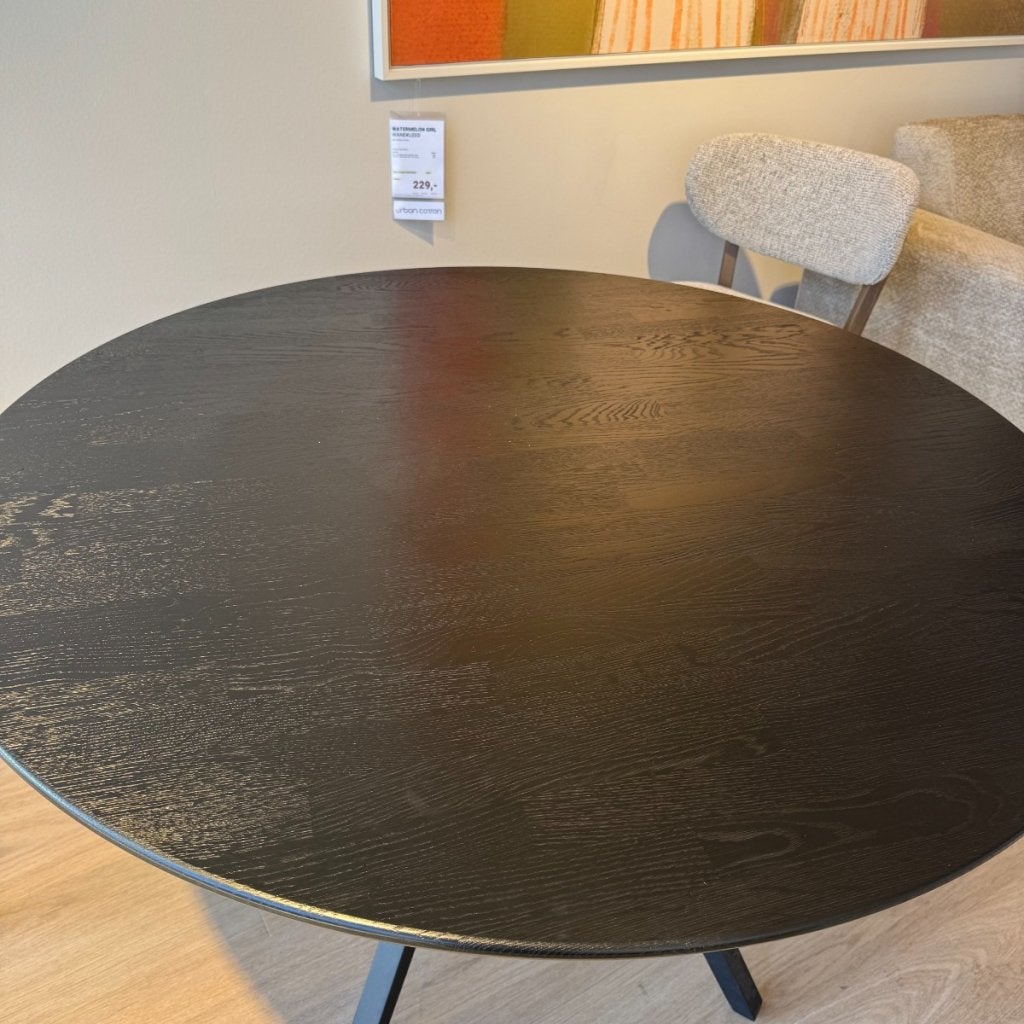 Eettafel Tablo - Zwart Rond - 120 cm - WOOOD, Niet ingevuld, Niet ingevuld, Niet ingevuld