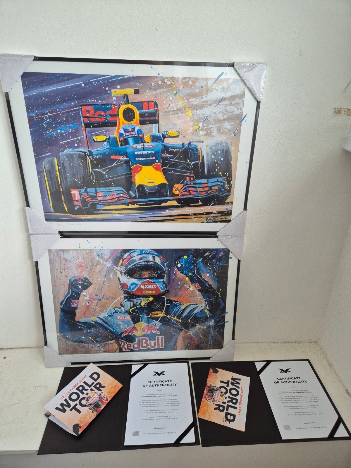 max verstappen eric jan kremer giclee print 1ste win spanje, Ophalen, Nieuw, Formule 1