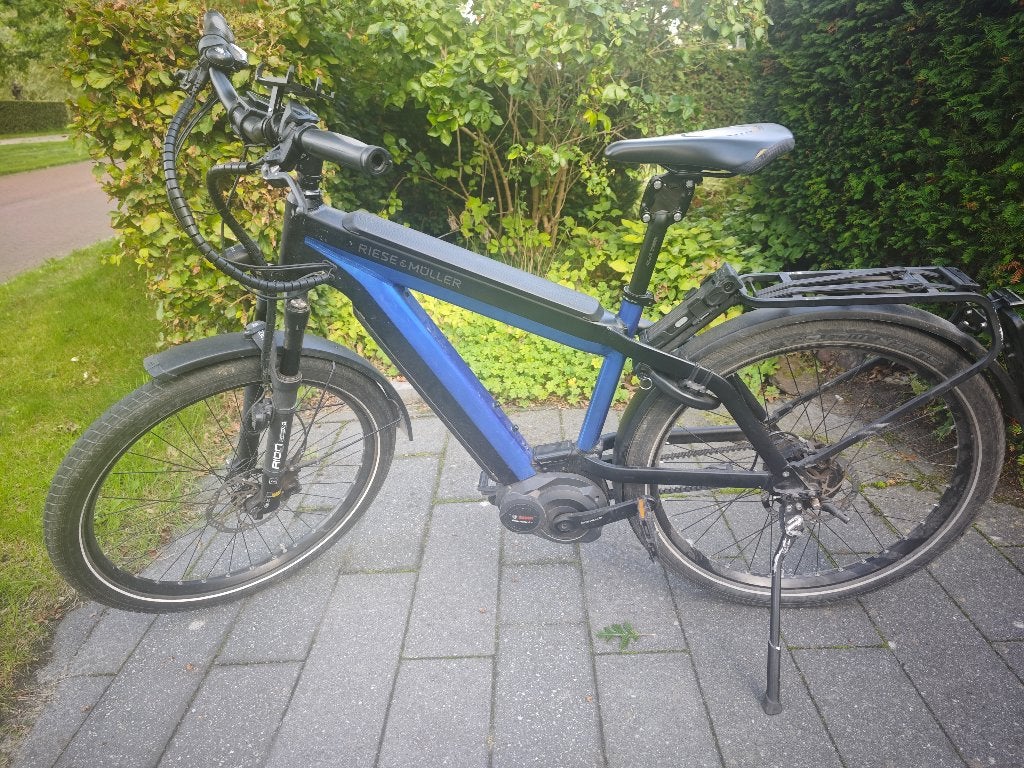 Riese & Müller Speed Pedelec (Blauw) – Bosch Motor, Zo goed als nieuw, 50 km per accu of meer, 55 tot 59 cm, Ophalen