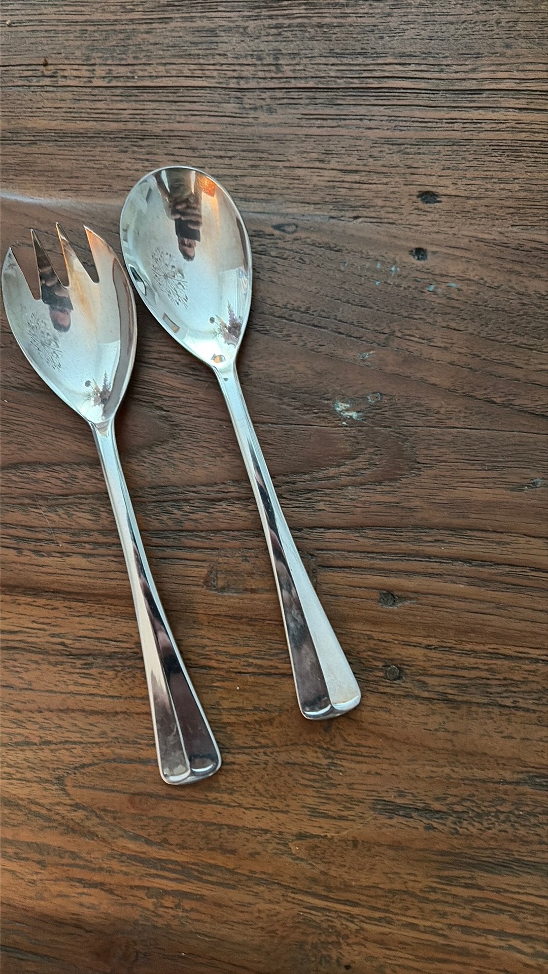 Verzilverd Slacouvert Haags lofje, Sola, Bestekset, Ophalen of Verzenden, Zilver
