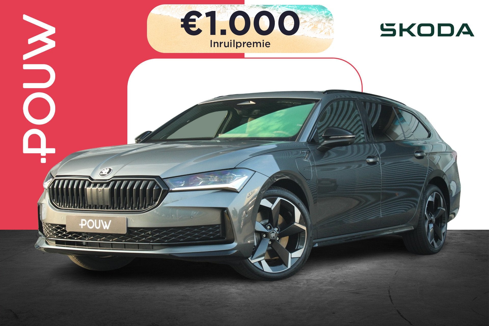 Skoda Superb Combi 1.5 TSI PHEV 204pk Sportline Business | S, 12 maanden, 1498 cc, 4 cilinders, 26 kWh