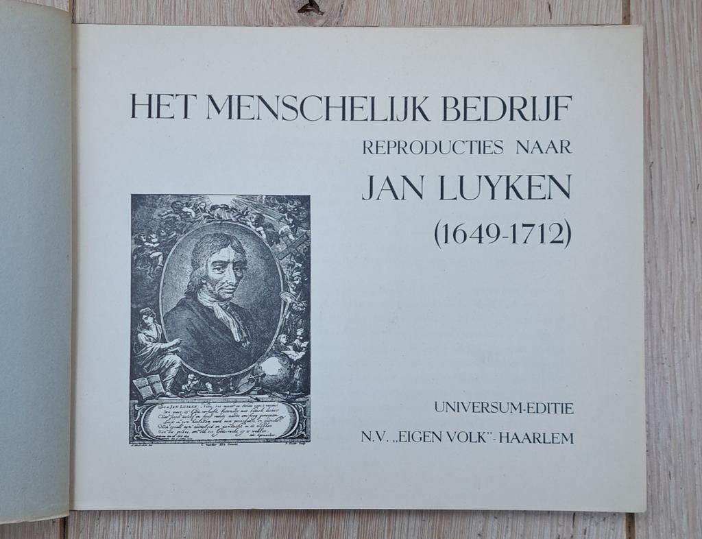 Het Menschelijk Bedrijf: Prenten van Jan Luyken, Ophalen of Verzenden, Gelezen