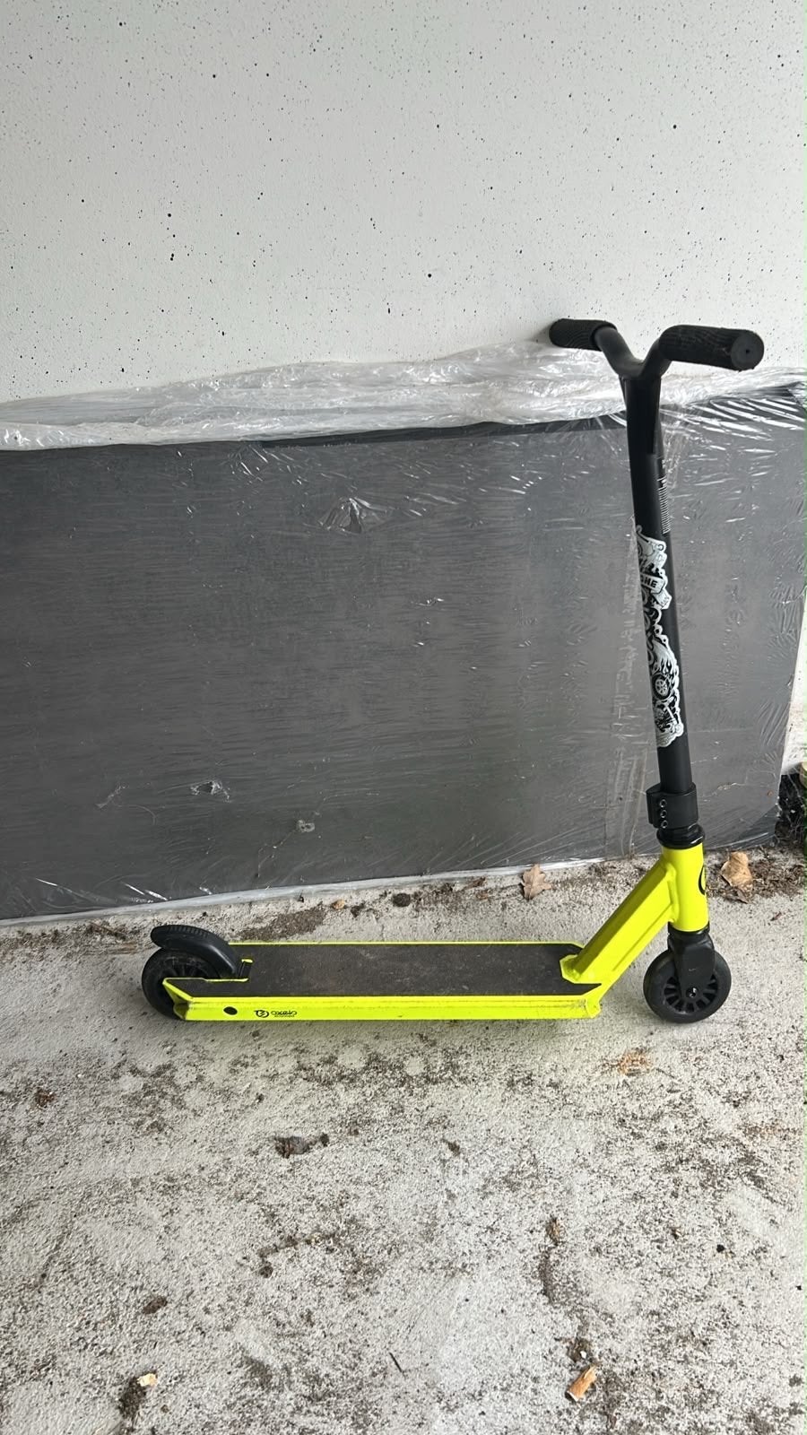 Stuntstep Oxelo, neon geel, gebruikt, Fietsen en Brommers, Ophalen, Gebruikt, Gewone step
