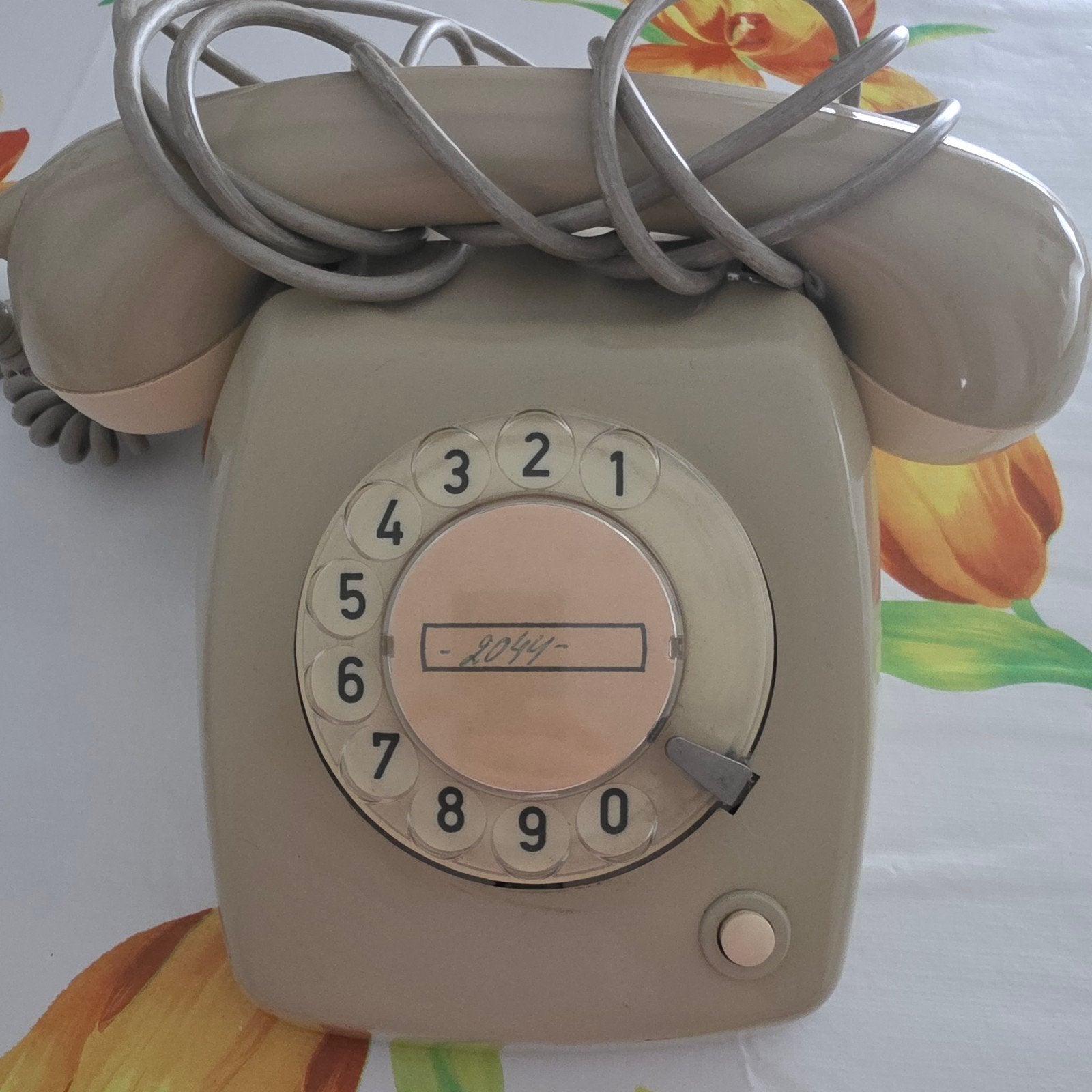 Vintage PTT Ericsson T65 draaischijf telefoon, Ophalen of Verzenden, Gebruikt, Met draaischijf