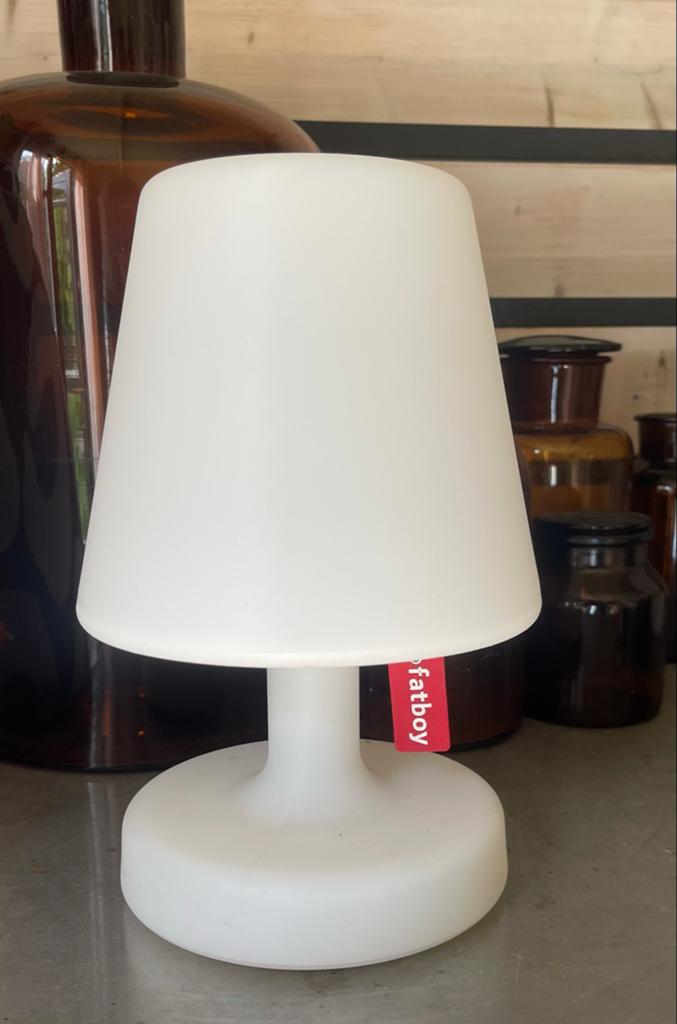 Fatboy the petit tafellamp 26 cm hoog - nieuw lampje nodig, Ophalen, Gebruikt, Kunststof, Minder dan 50 cm