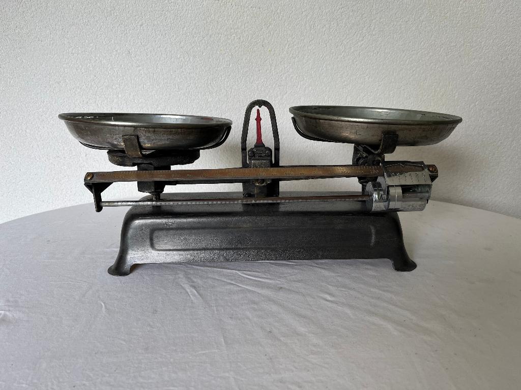 Oude Antieke Krups Weegschaal D.R.G.M. Balansweegschaal 1900, Antiek en Kunst, Ophalen of Verzenden