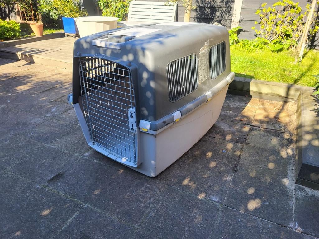 XL Dog Carrier / Travel Crate - 104 cm Long, Ophalen, Zo goed als nieuw
