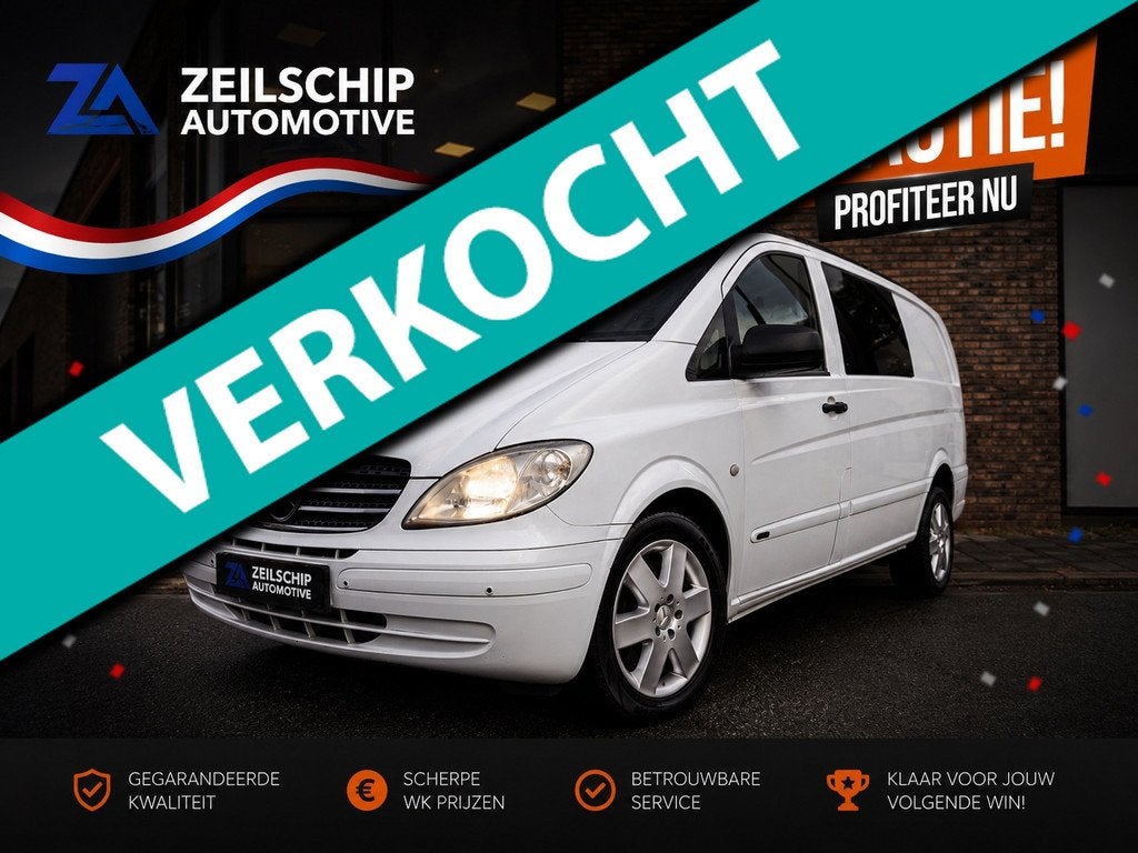 Mercedes-Benz Vito 120 CDI 320 V6 Aut Lang Dubbel Cabine|PDC, Automaat, Gebruikt, 2987 cc, Bedrijf
