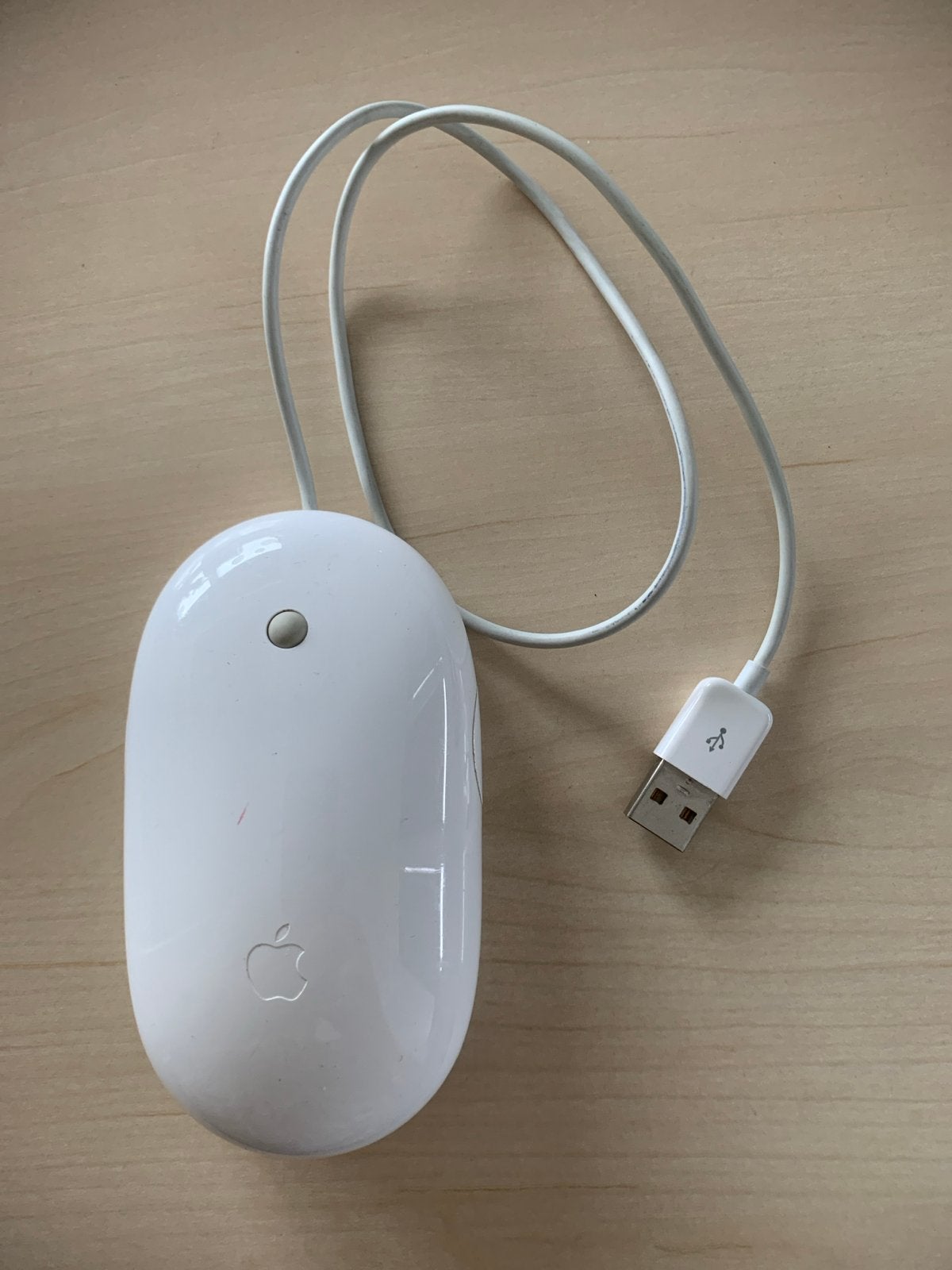 Apple USB Muis - Bedraad - Wit - Model A1152, Computers en Software, Ophalen of Verzenden, Gebruikt, Bedraad, Muis
