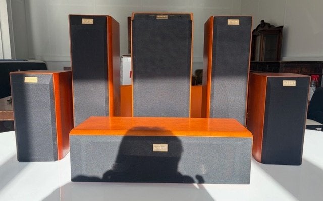 Quadral Ascent 5.1 Surround Set - Kersen Houtfineer, Overige merken, Ophalen of Verzenden, 60 tot 120 watt, Surroundset