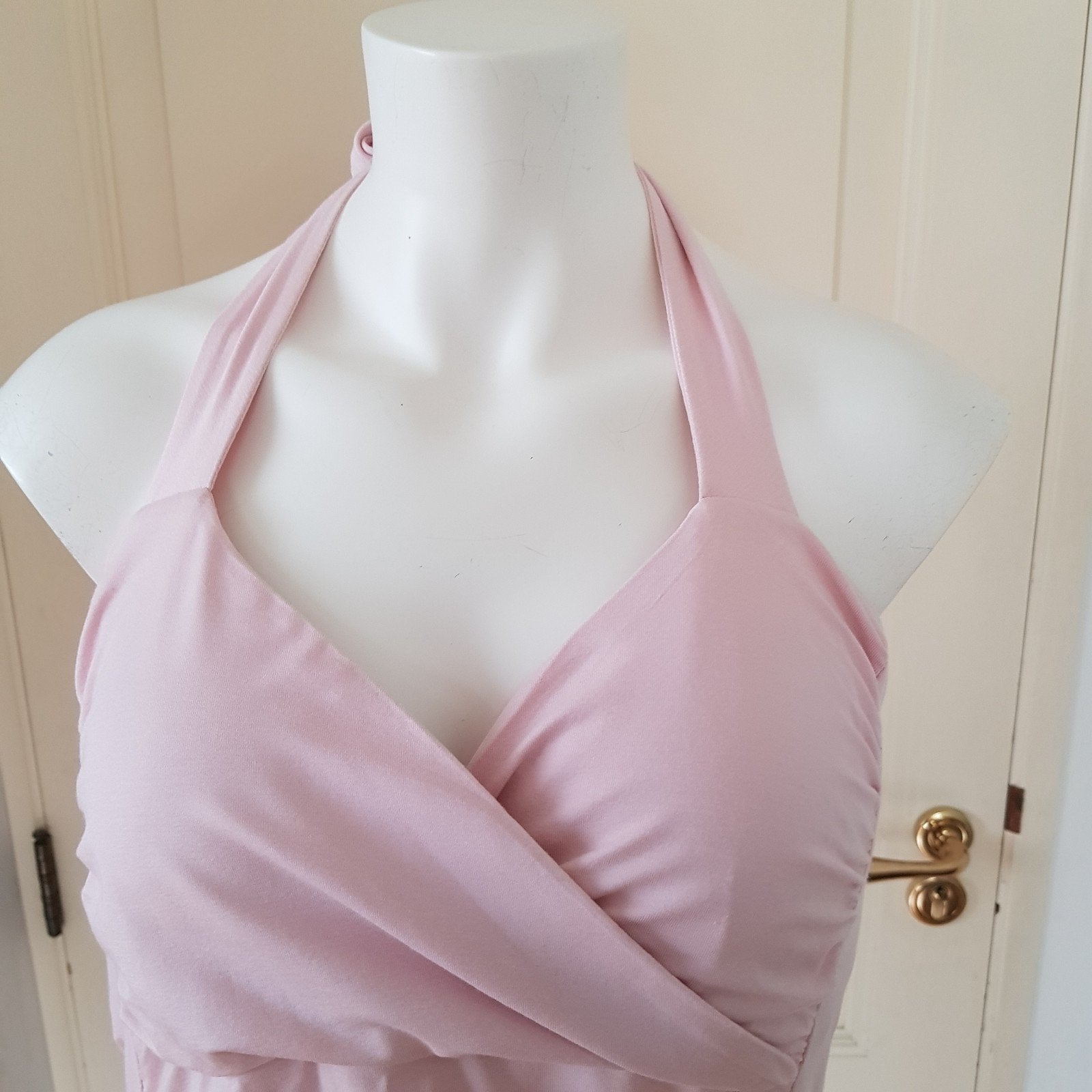 Nieuwe roze top topje XL Juffrouw Jansen haltertop strik, Maat 46/48 (XL) of groter, Nieuw, Ophalen of Verzenden, Roze