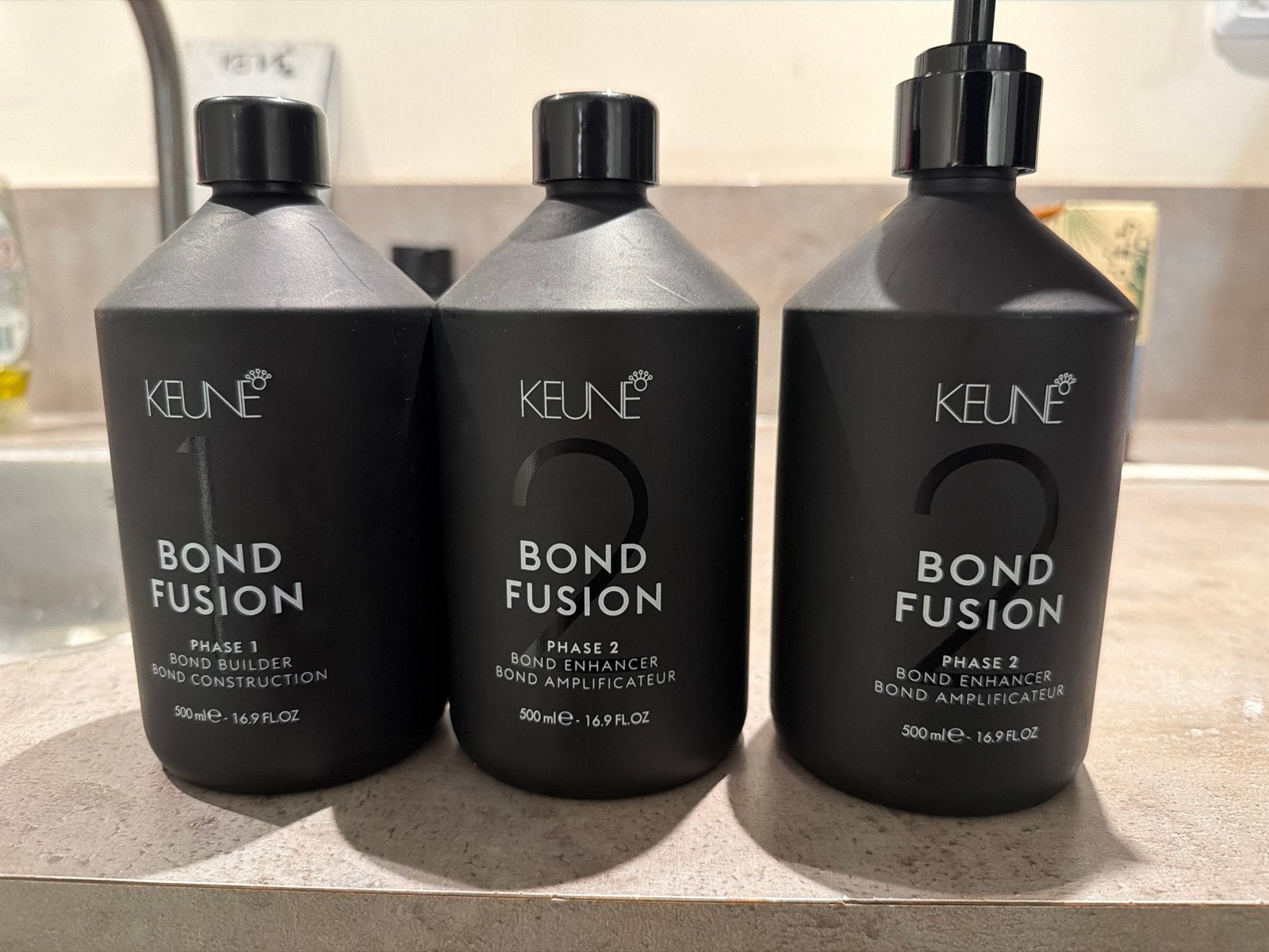Keune Bond Fusion Haarverzorgingsset (3 flessen), Ophalen, Nieuw, Haarverzorger of -hersteller