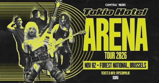 Tokio Hotel concert kaartjes, Tickets en Kaartjes, Twee personen, November