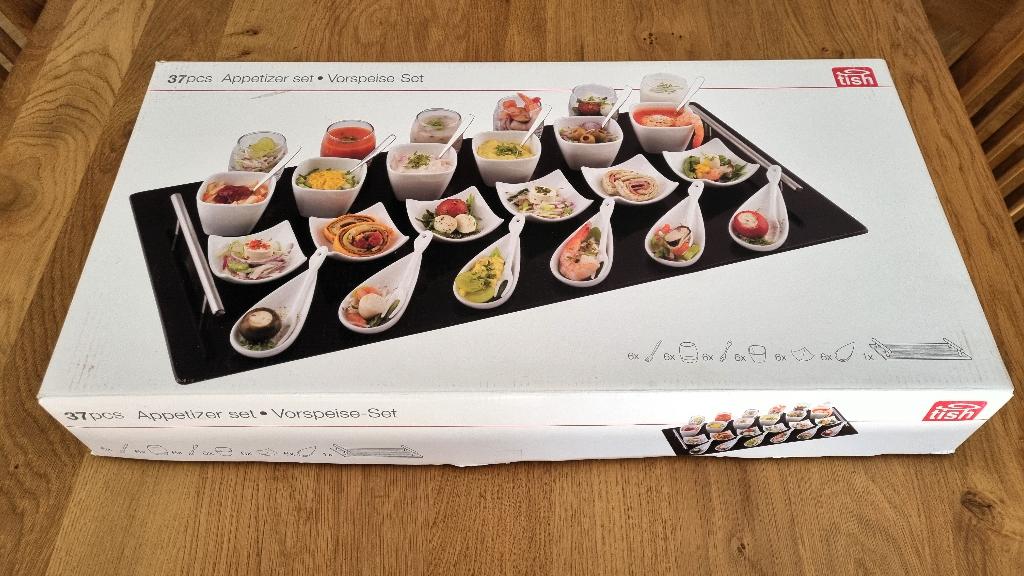 Aperatief amuseset 36 delig (nieuw, maar niet compleet), Huis en Inrichting, Keuken | Servies, Overige typen, Nieuw, Ophalen of Verzenden