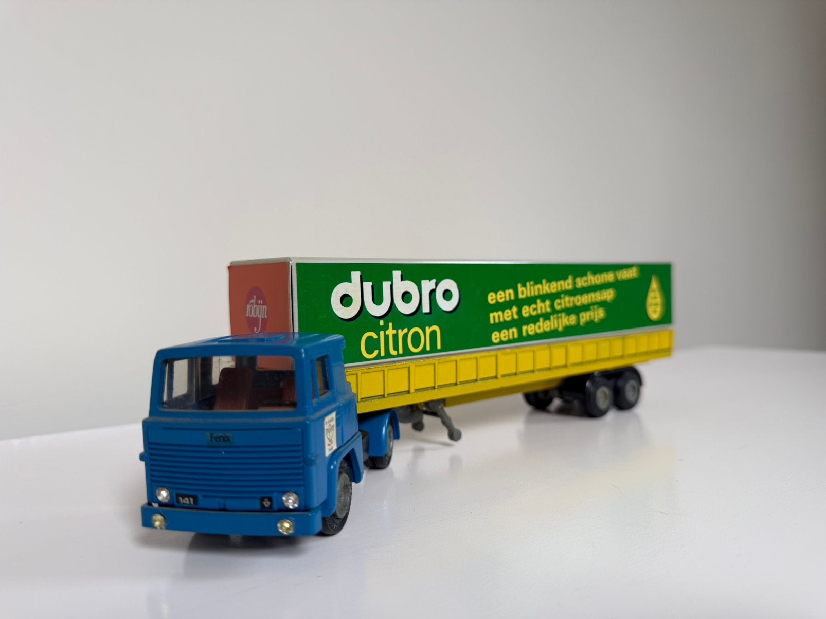 Scania 141 dubro citron, Hobby en Vrije tijd, Ophalen of Verzenden, Zo goed als nieuw, Bus of Vrachtwagen, Tekno