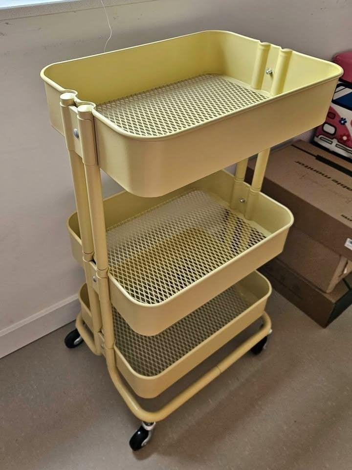 IKEA RÅSKOG Roltafel / Keukentrolley - Geel, Huis en Inrichting, Gebruikt, IKEA, Geel, Keukentrolley