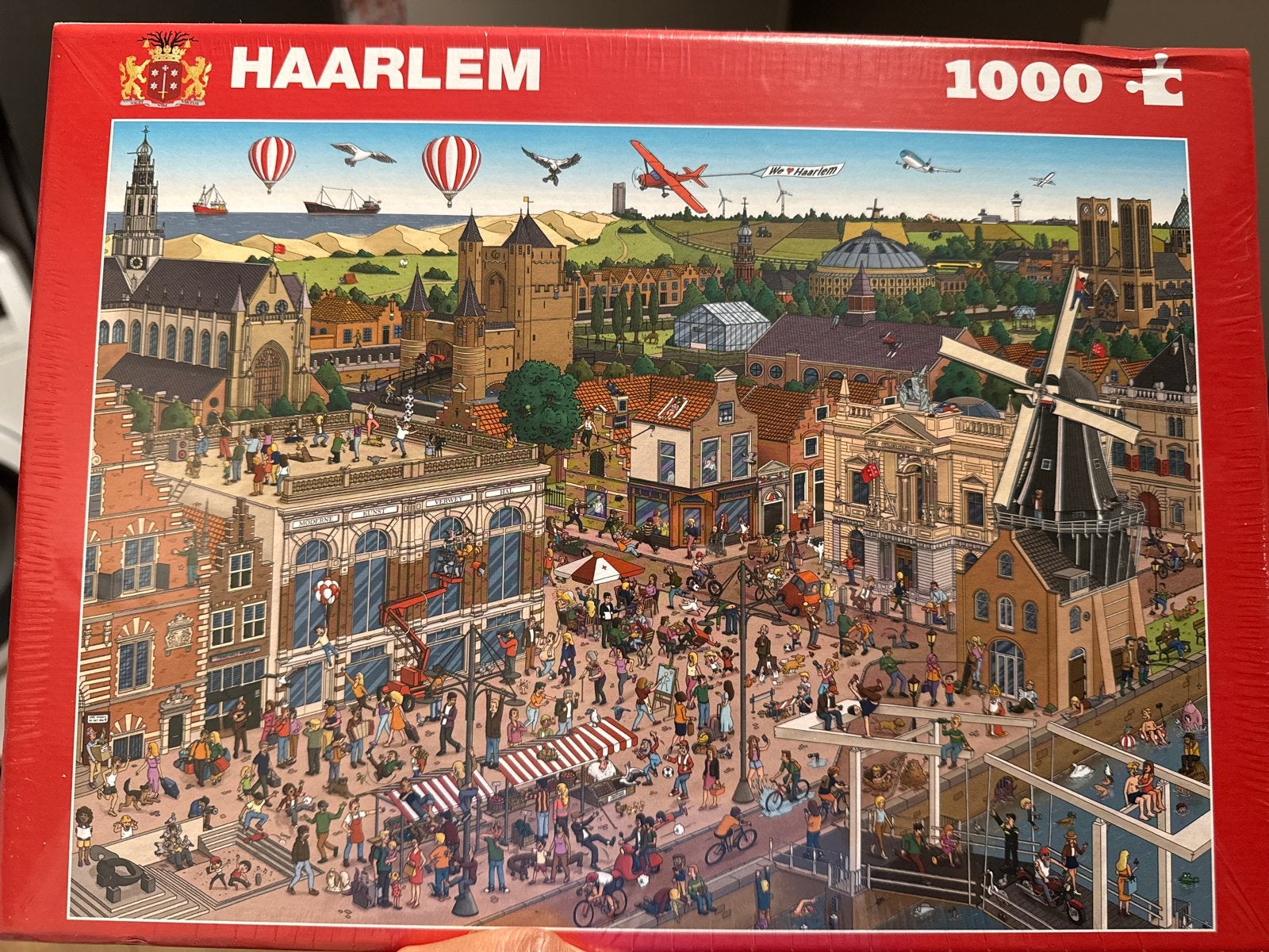 Haarlem legpuzzel 1000 stukjes - Nieuw in verpakking, Ophalen of Verzenden, 500 t/m 1500 stukjes, Nieuw, Legpuzzel