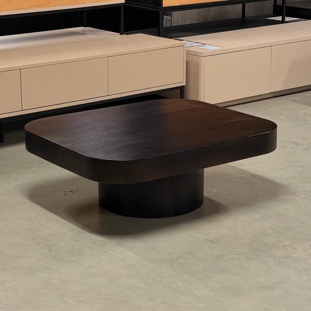 Japandi salon tafel hout rond 100x83x36 Direct leverbaar, Ophalen, 100 tot 150 cm, Teakhout, Nieuw