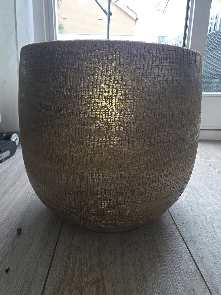 Bloempot  groot binnen, Tuin en Terras, Bloempotten, Rond, Binnen, Zo goed als nieuw, Minder dan 40 cm