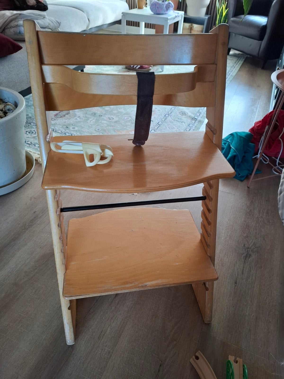 Tripp trapp meegroeistoel met gordel, Ophalen, Gebruikt, Meegroeistoel, Aanschuifbaar