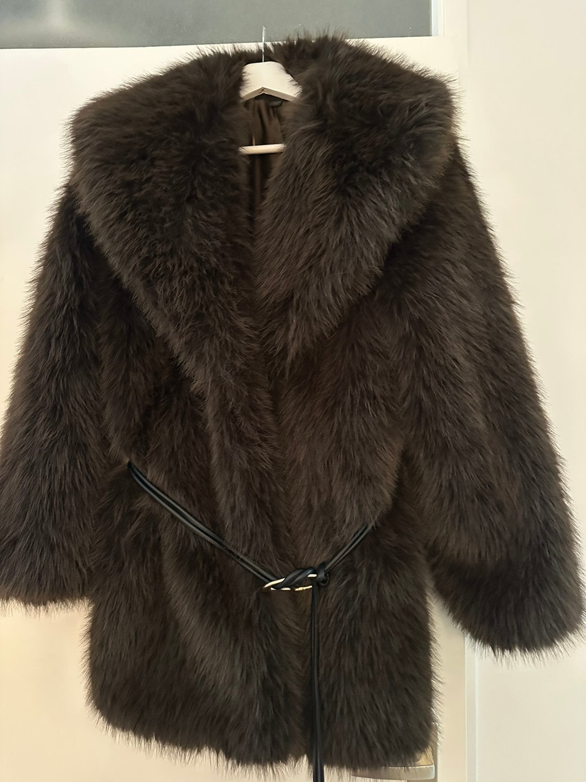 Bontjas van de zara, Kleding | Dames, Jassen | Winter, Ophalen of Verzenden, Zo goed als nieuw, Maat 38/40 (M), Bruin