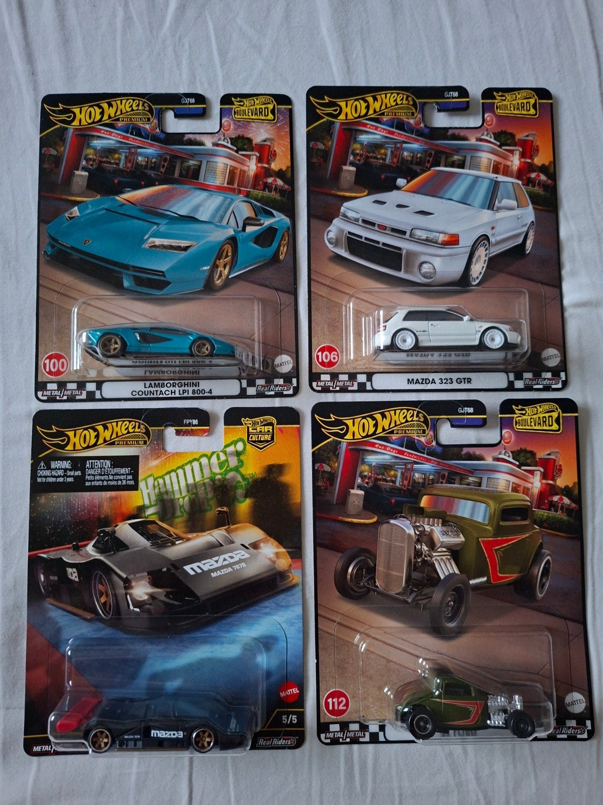 Hot Wheels Premium Boulevard & Car Culture Set (4 stuks), Ophalen of Verzenden, Nieuw
