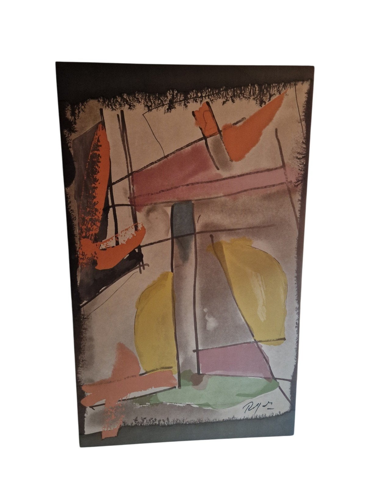 XL Robert Jacobsen origineel wanddoek mid century 210x130, Ophalen of Verzenden