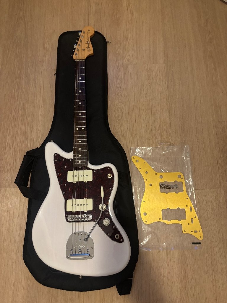 Ruil?Fender Heritage 60’ Jazzmaster White blond Japan, Ophalen, Zo goed als nieuw, Solid body, Fender