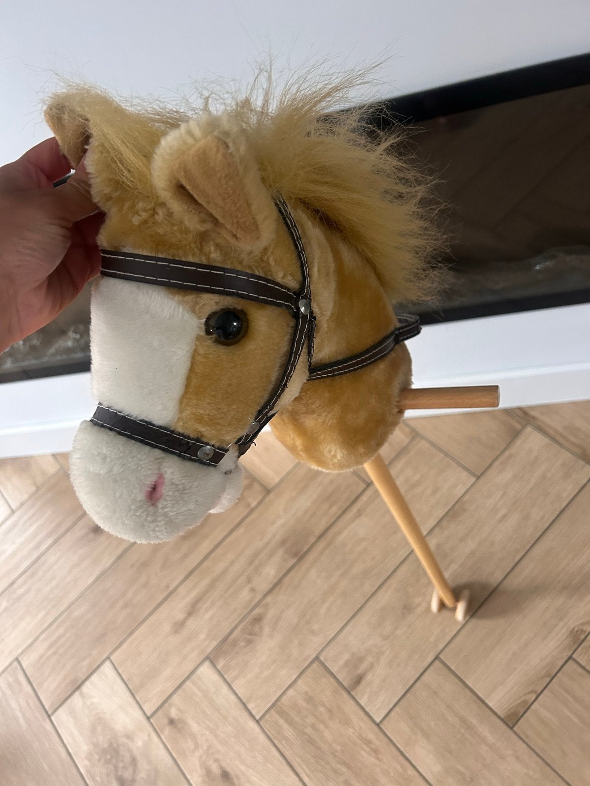 Houten stokpaardje met geluid, Ophalen, Gebruikt, Jongen of Meisje