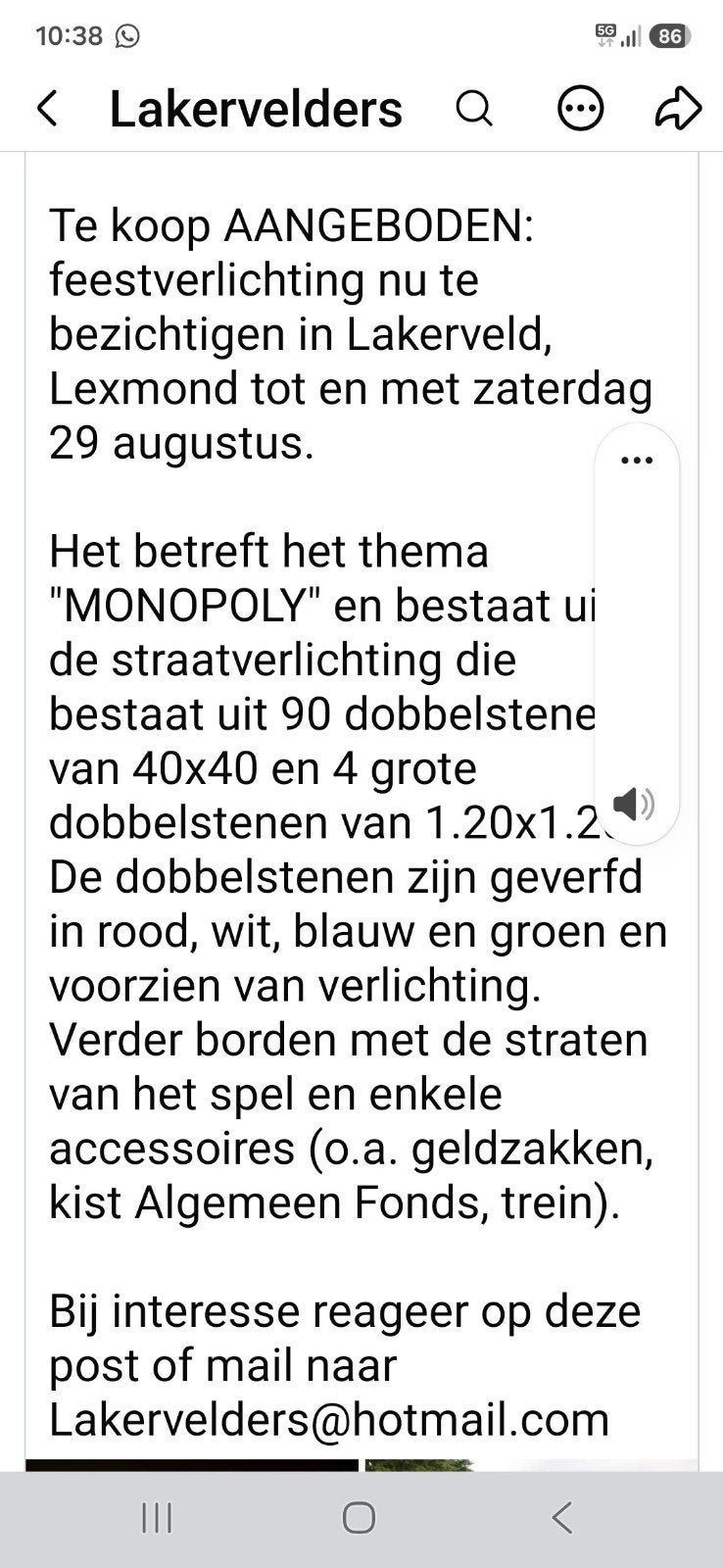 Monopoly Feestverlichting & Decoratie te Koop, Ophalen of Verzenden, Gebruikt, Versiering, Overige