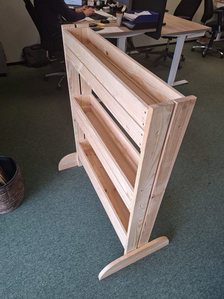 Handgemaakt houten plantenrek / kruidenrek – 3 etages, Tuin en Terras, Nieuw, Ophalen of Verzenden, Binnen, Rechthoekig