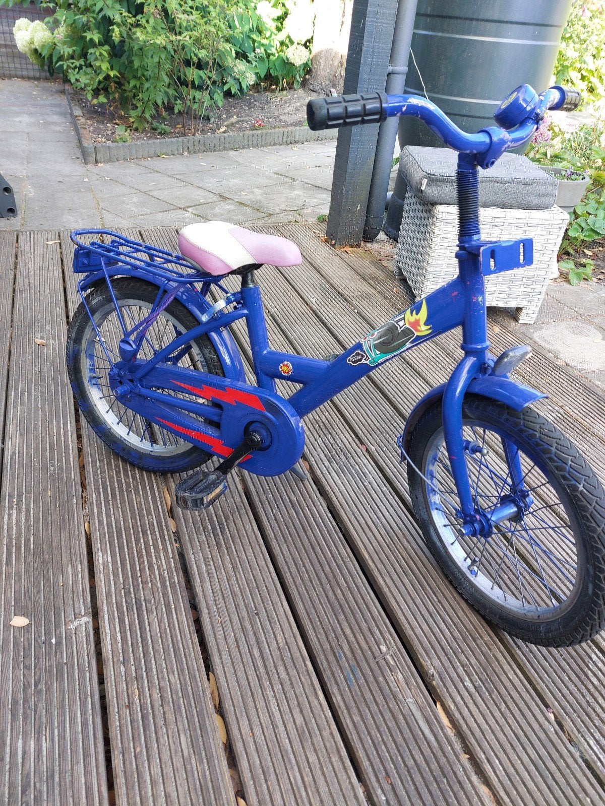 kinderfiets 12-ca 14 inch, Ophalen